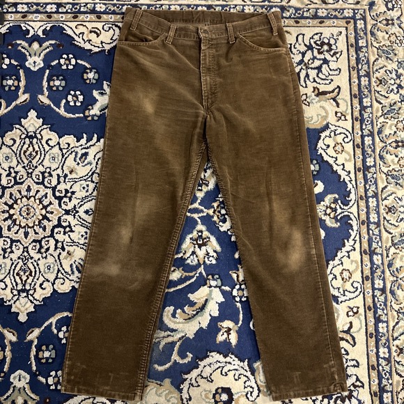 Levi's Other - Vintage Levi's Corduroy Pants USA 90s Valencia Factory Brown 5 pocket 36x29